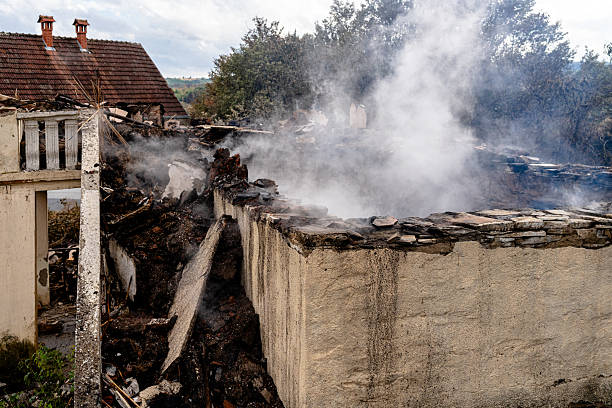Professional Fire Damage Removal technician working in Lebanon, NJ